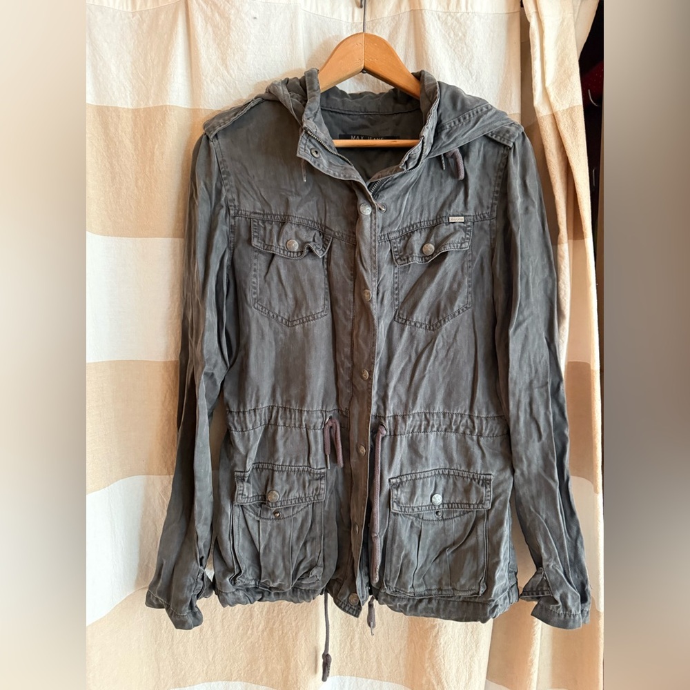 Max Jeans Charcoal Utility Jacket